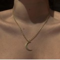Κολιέ - Hammered moon (small) Προιόντα
