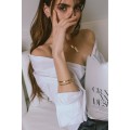 bracelet cuff simple minimal quotes sterling silver handmade bantouvani unisex 