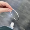 bracelet cuff simple minimal quotes sterling silver handmade bantouvani unisex 
