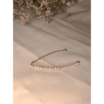 Half half pearl (bracelet)