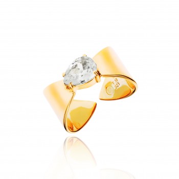 Ring with zircon 65151