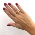 ring chevalier plated silver jewelry bantouvani unisex women gift gold vintage stone