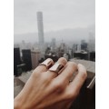 ring δαχτυλιδι ασημενιο silver minimal απλο kyma
