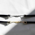 bracelet spinel onyx black cord geometric shapes eye everyday unisex apriati