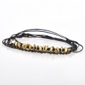 bracelet spinel onyx black cord shapes gold silver hematite